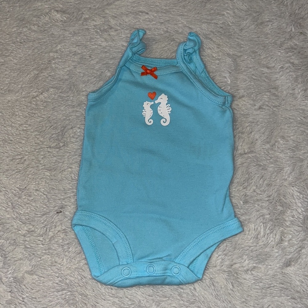(3 for $10) carters seahorse bodysuit